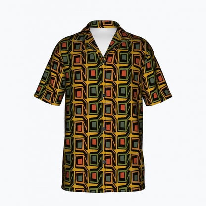 hawaii shirt yellow sunny summer pattern sunny geoverme geovermetku button up